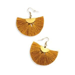 NWT Boho Women’s Fringed Goldtone Earrings